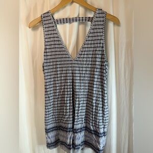 Tart Checkered Tie Dye Sleeveless Tank